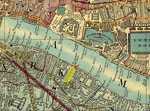 1850 London bermondsey Cross Map (see Evernote)