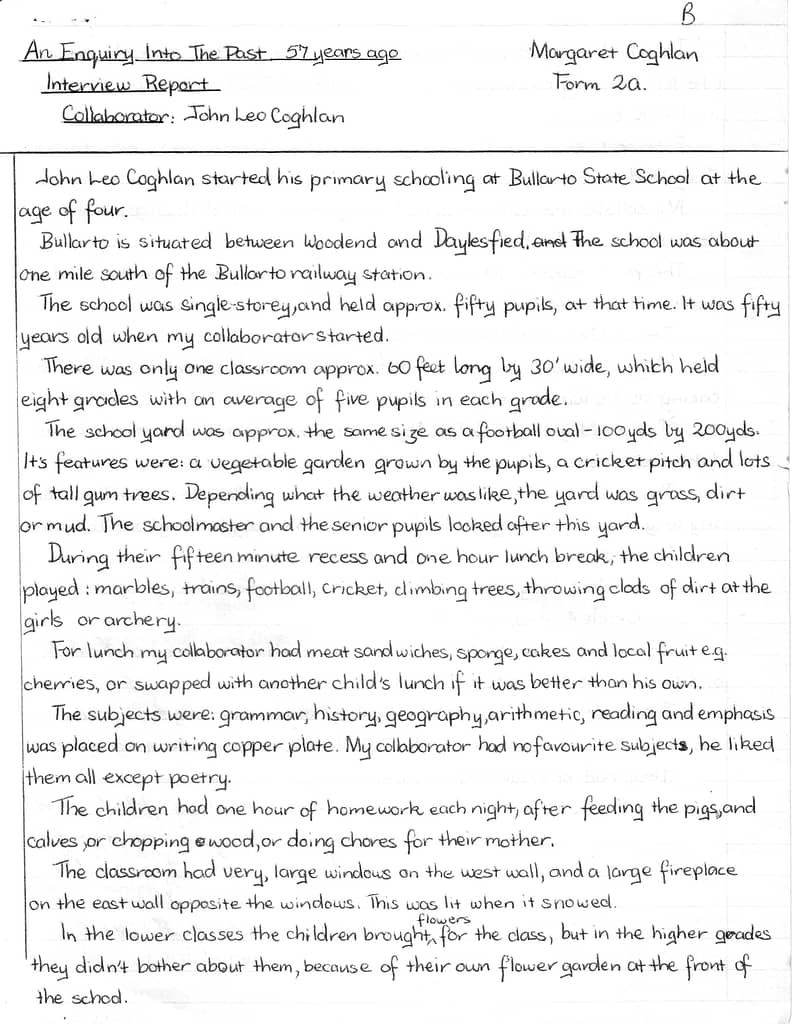 1970 An enquiry into the Past 57 years ago Page 1 of 2