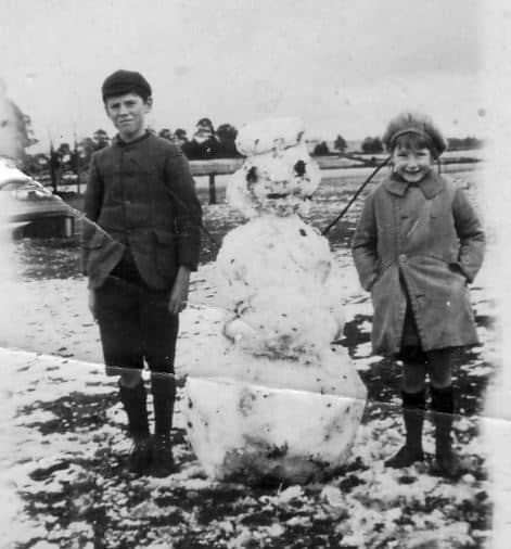 1920s Jack and Nance Coghlan and Snowman Bullarto