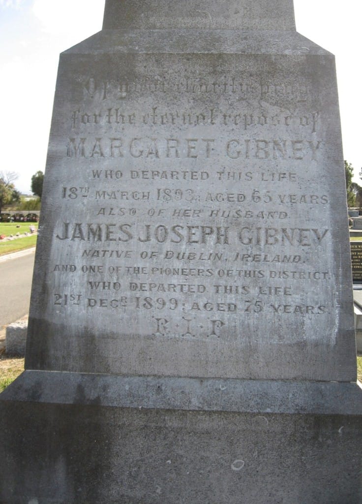 James Joseph GIBNEY () and Margaret GIBNEY nee RICE (-1893E